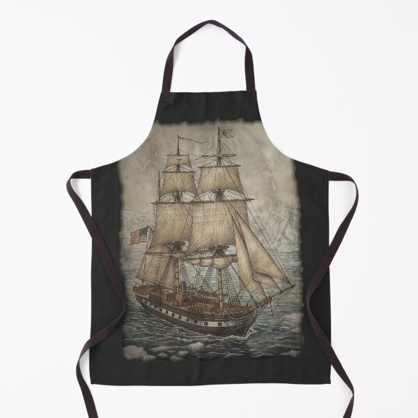 Item preview, The Blubber-Boiler’s Horizon: 19th-Century American Whaler Art Print designed and sold by FreiherrPK.