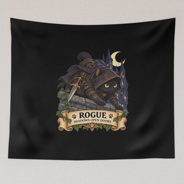 Item preview, Rogue Cat – Shadows Open Doors designed and sold by StudioSand.