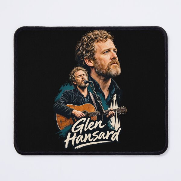 Item preview, Glen Hansard Musician Portrait – Singer Songwriter Acoustic Guitar Art designed and sold by Fine Art California.