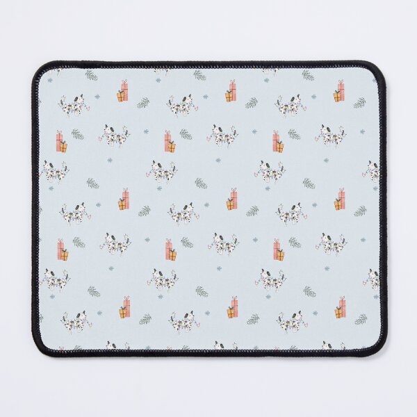 Item preview, Cute Watercolor Dalmatian Christmas Light Blue Pattern designed and sold by svitlaarty.