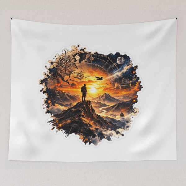 Item preview, Beyond the Horizon - Vintage Explorer Adventure designed and sold by CzipipitoStudio.
