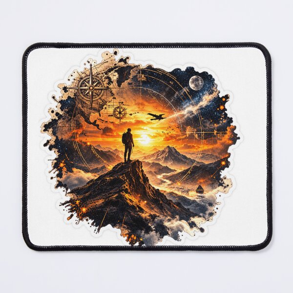 Item preview, Beyond the Horizon - Vintage Explorer Adventure designed and sold by CzipipitoStudio.