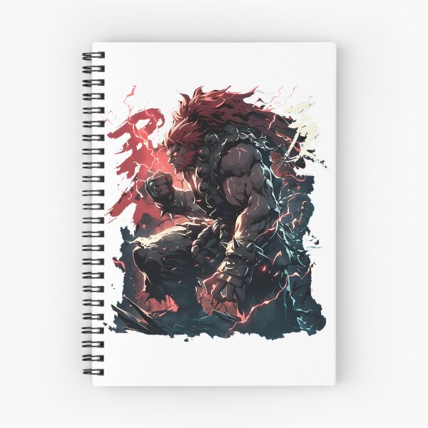 Item preview, Dark Demon Akuma Artwork with Fiery Aura and Intense Expression designed and sold by Mohammad Rawashdeh.