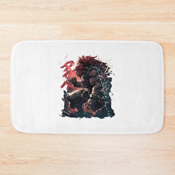 Item preview, Dark Demon Akuma Artwork with Fiery Aura and Intense Expression designed and sold by Mohammad Rawashdeh.