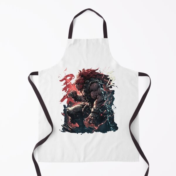 Item preview, Dark Demon Akuma Artwork with Fiery Aura and Intense Expression designed and sold by Mohammad Rawashdeh.