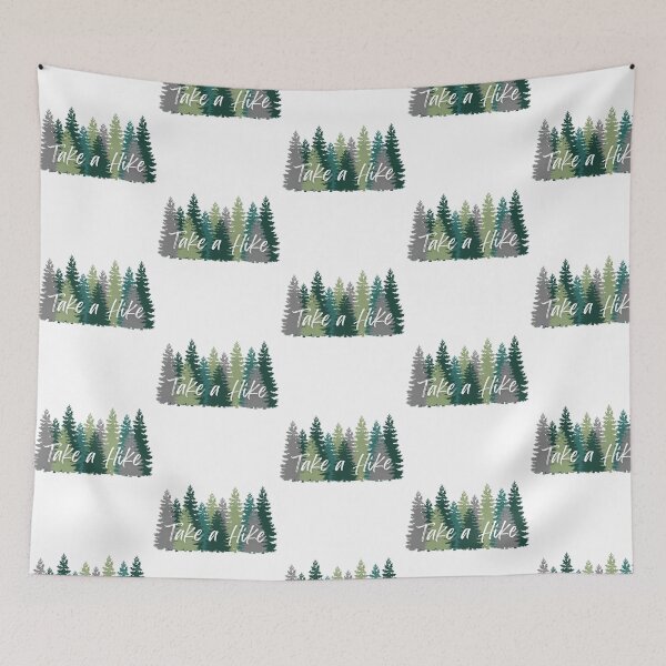 Item preview, Take A Hike Pine Tree Forest Design designed and sold by PerditaLu.