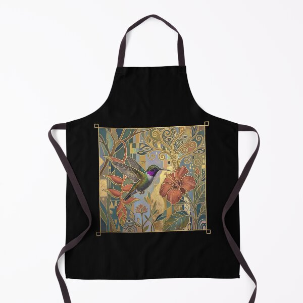 Item preview, Gilded Emerald Fury: Antillean Mango Art Nouveau Print designed and sold by FreiherrPK.