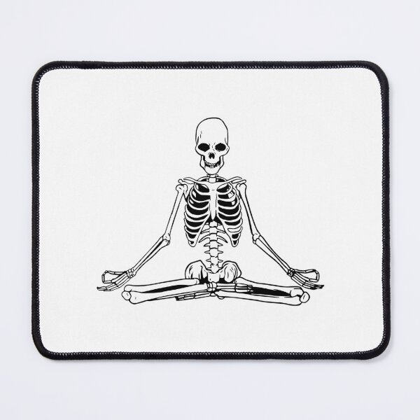 Item preview, Yoga Meditating Skeleton designed and sold by SVGtothemoon.