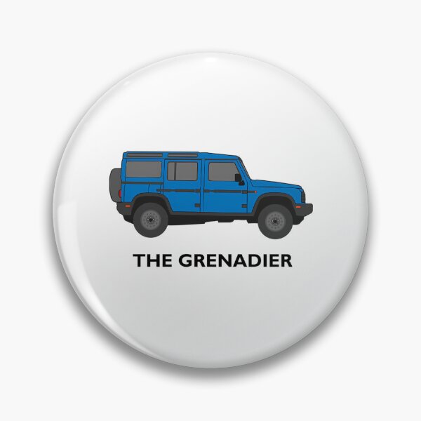Item preview, The Grenadier Off-Road Vehicle (Blue  Lettering) designed and sold by PerditaLu.