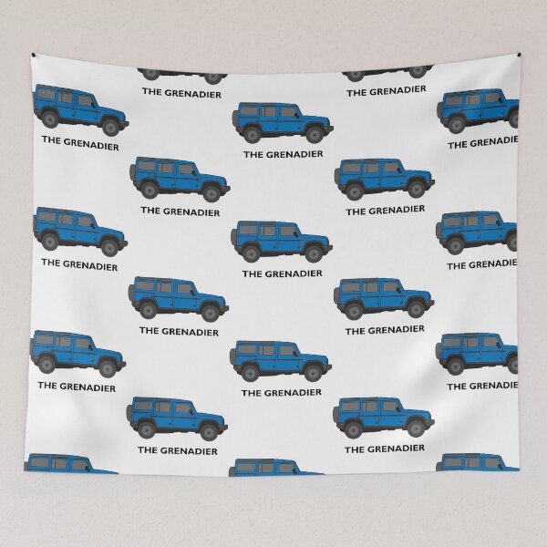 Item preview, The Grenadier Off-Road Vehicle (Blue  Lettering) designed and sold by PerditaLu.