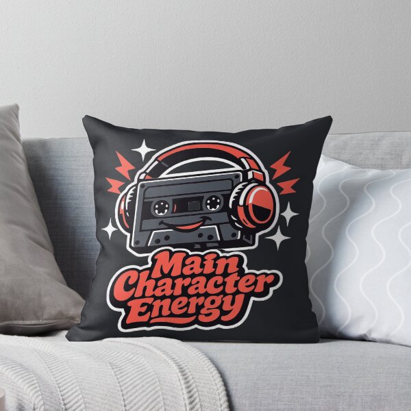 Item preview, Main Character Energy Retro Cassette Tape Headphones designed and sold by KungPowUnicorn.