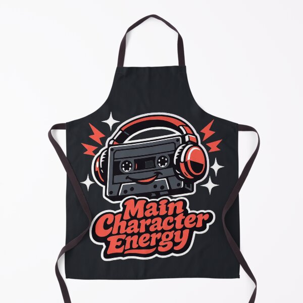 Item preview, Main Character Energy Retro Cassette Tape Headphones designed and sold by KungPowUnicorn.