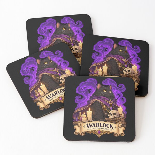 Item preview, Warlock Cat – Deals Have Consequences designed and sold by StudioSand.