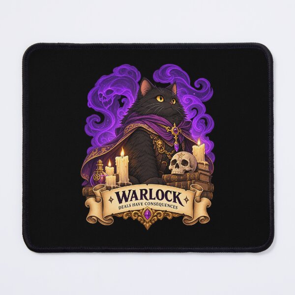 Item preview, Warlock Cat – Deals Have Consequences designed and sold by StudioSand.