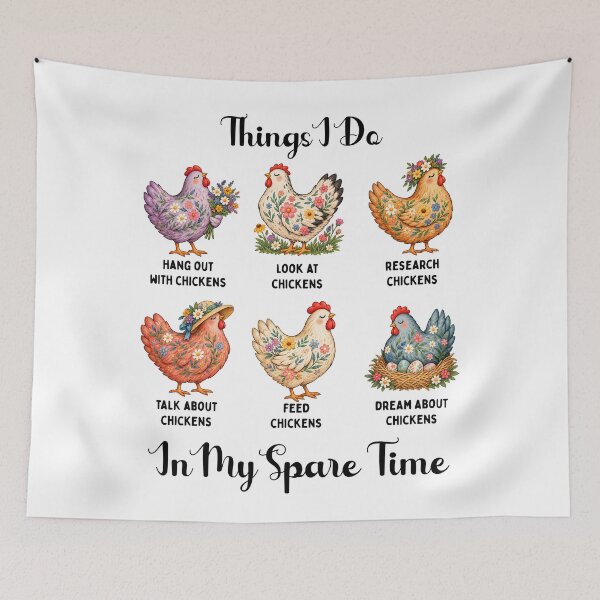 Item preview, Things I Do In My Spare Time Funny Chicken designed and sold by LounisArt.