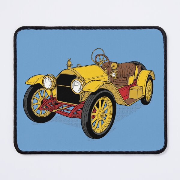 Item preview, The Yellow Coffin on Wheels: 1912 Stutz Bearcat Art Print designed and sold by FreiherrPK.
