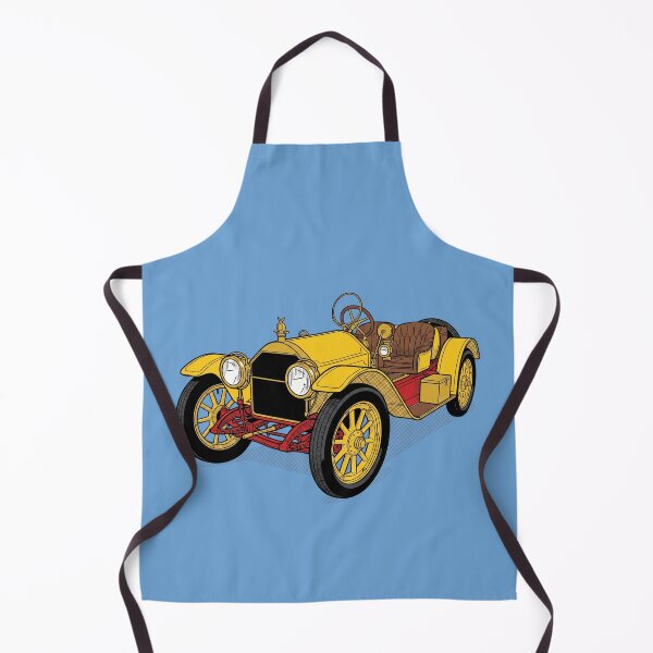 Item preview, The Yellow Coffin on Wheels: 1912 Stutz Bearcat Art Print designed and sold by FreiherrPK.