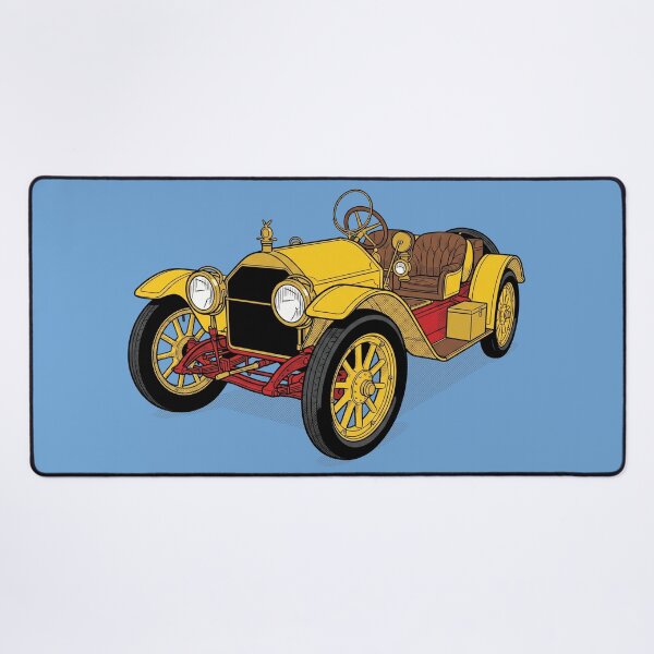 Item preview, The Yellow Coffin on Wheels: 1912 Stutz Bearcat Art Print designed and sold by FreiherrPK.