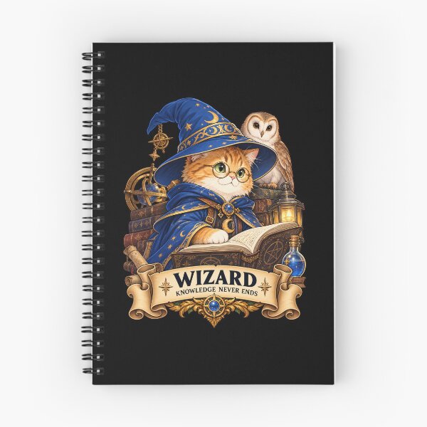 Item preview, Wizard Cat – Knowledge Never Ends designed and sold by StudioSand.