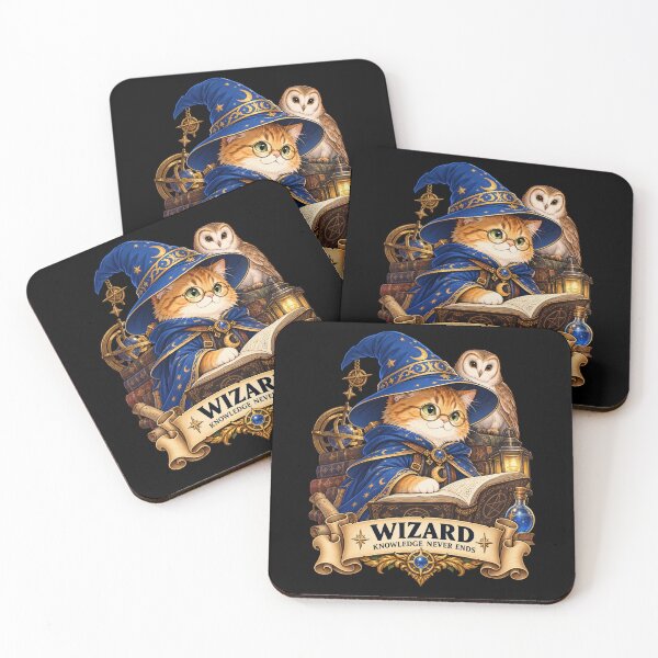 Item preview, Wizard Cat – Knowledge Never Ends designed and sold by StudioSand.