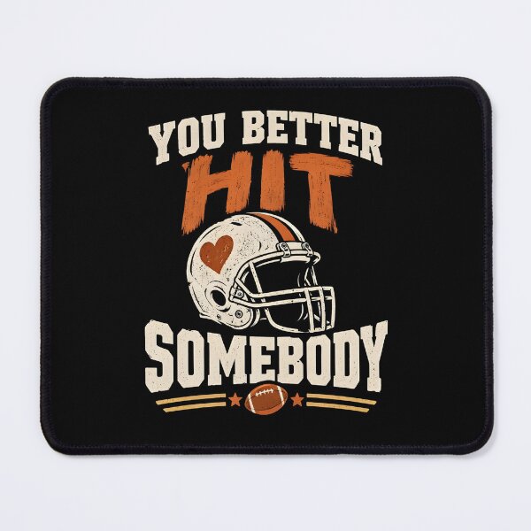 Item preview, You Better Hit Somebody Vintage Football Helmet Game Day Football Mom Retro Design designed and sold by ZyziowskyArt.