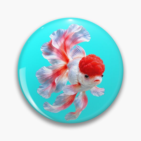 Item preview, Red White Oranda Goldfish Underwater designed and sold by MagicCrystal.