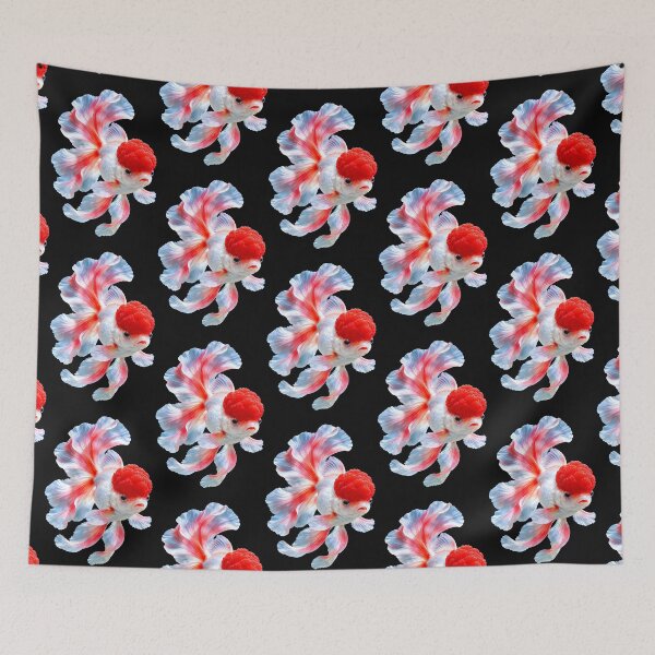 Item preview, Red White Oranda Goldfish Underwater designed and sold by MagicCrystal.