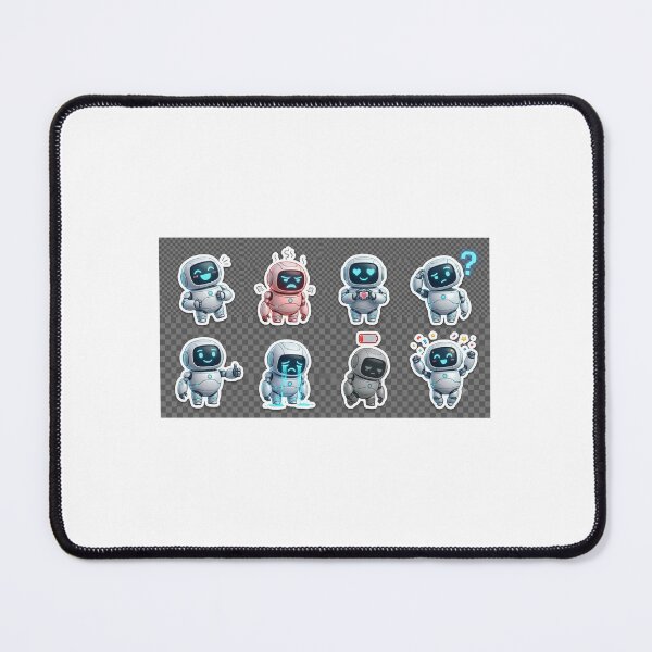 Item preview, AI Dost 2027 Cute Futuristic Robot Sticker Sheet Pack designed and sold by virals2026.