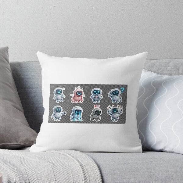 Item preview, AI Dost 2027 Cute Futuristic Robot Sticker Sheet Pack designed and sold by virals2026.
