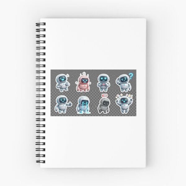Item preview, AI Dost 2027 Cute Futuristic Robot Sticker Sheet Pack designed and sold by virals2026.