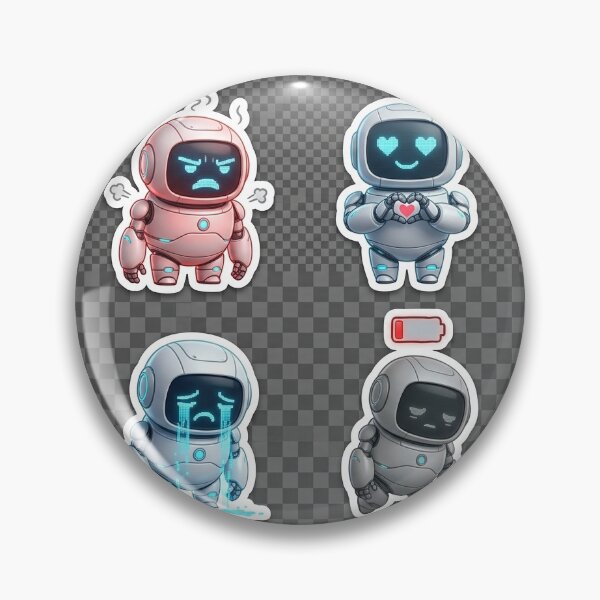 Item preview, AI Dost 2027 Cute Futuristic Robot Sticker Sheet Pack designed and sold by virals2026.