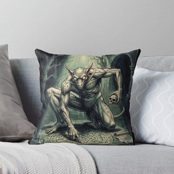 Item preview, The Subterranean Auditor: Mythological Cobold Gothic Art Print designed and sold by FreiherrPK.