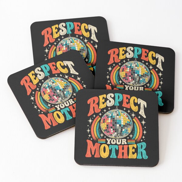 Item preview, Respect Your Mother Disco Ball Mothers Day Retro Sunset Mom  designed and sold by Juansustait.