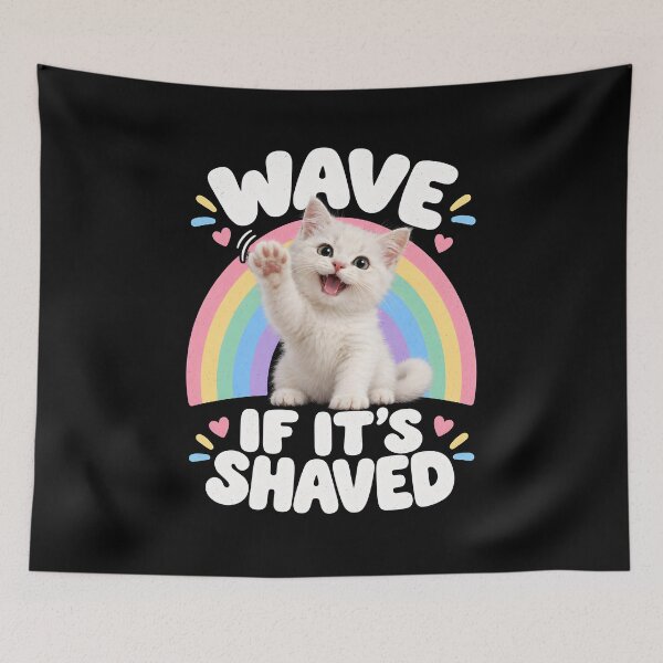 Item preview, Wave If It's Shaved designed and sold by a-turner-paint.