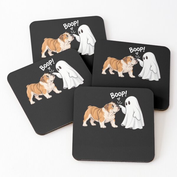 Item preview, Cute English Bulldog Dog Boop Ghost Halloween designed and sold by serialcarachts.