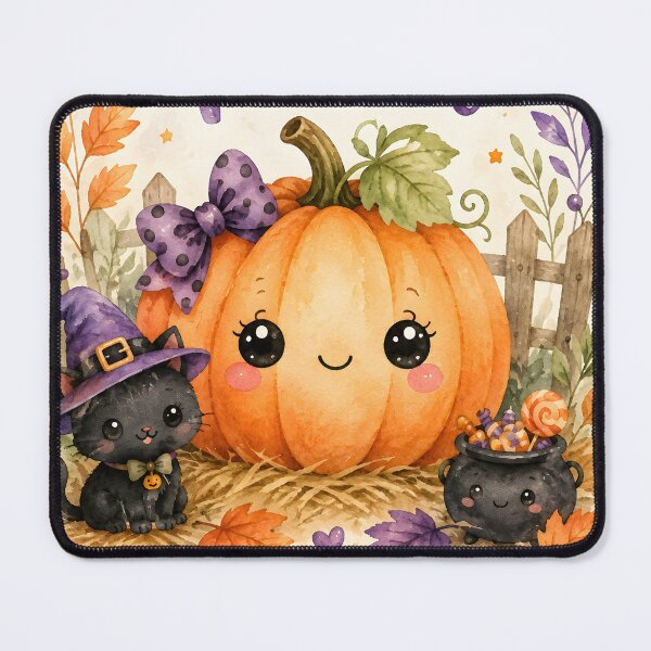 Item preview, Cutest Pumpkin in the Patch – Cute Kawaii Halloween Watercolor designed and sold by blankTeeShirt.