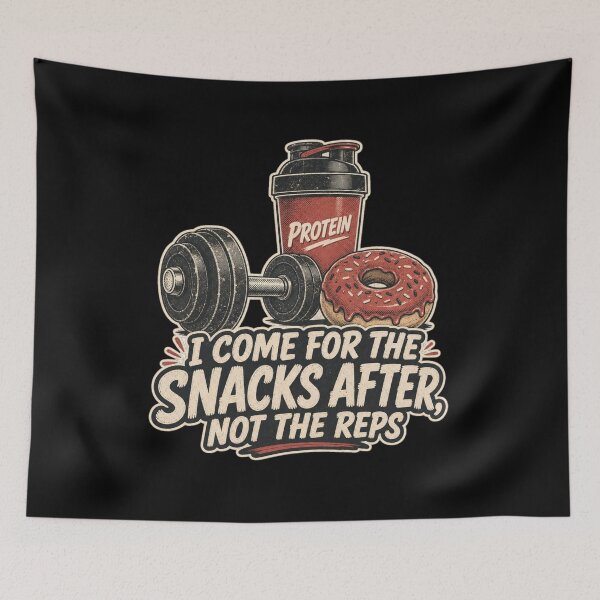 Item preview, I Come For The Snacks After Not The Reps Shirt, Funny Gym T-Shirt, Workout Humor Tee, Funny Fitness Gift Shirt, Vintage Gym Graphic designed and sold by TshirtsLabs.