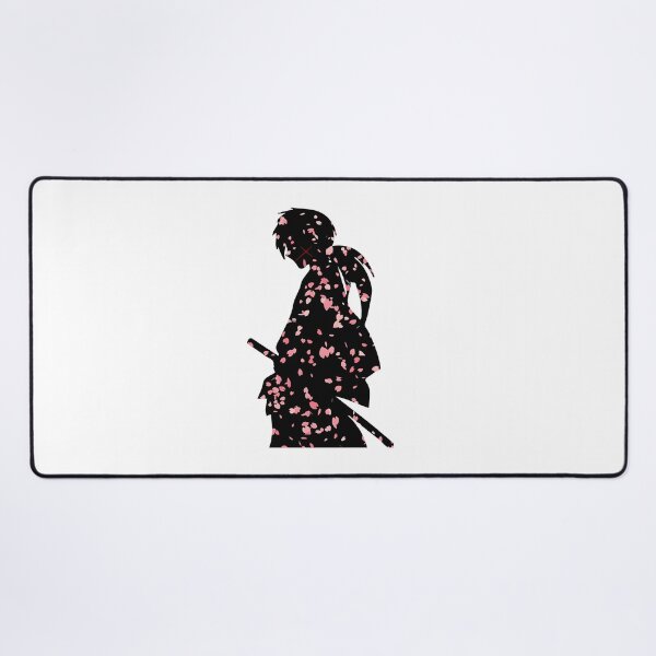 Item preview, Rurouni Kenshin Inspired Samurai Anime Design with Cherry Blossom Petals designed and sold by rumantd.