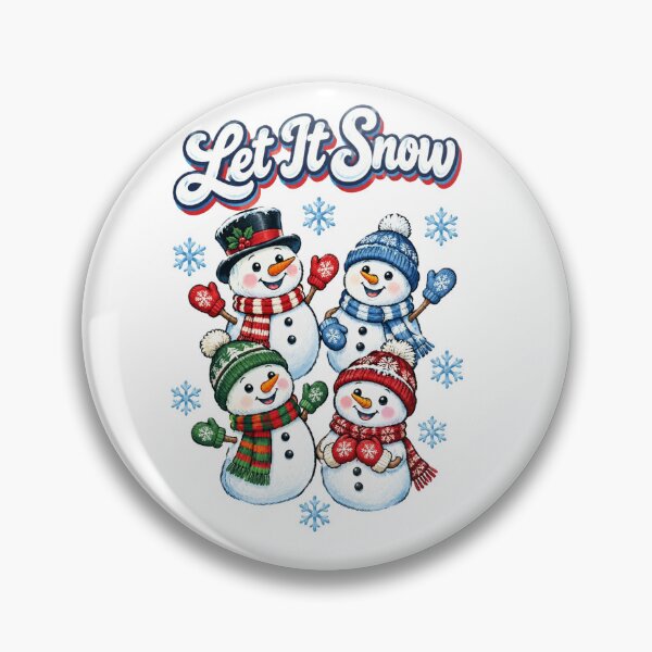 Item preview, Let It Snow Cute Snowmen and Blue Snowflakes Winter Cartoon designed and sold by Cartoon art with a purpose ❤️ Supporting Althea’s friends .