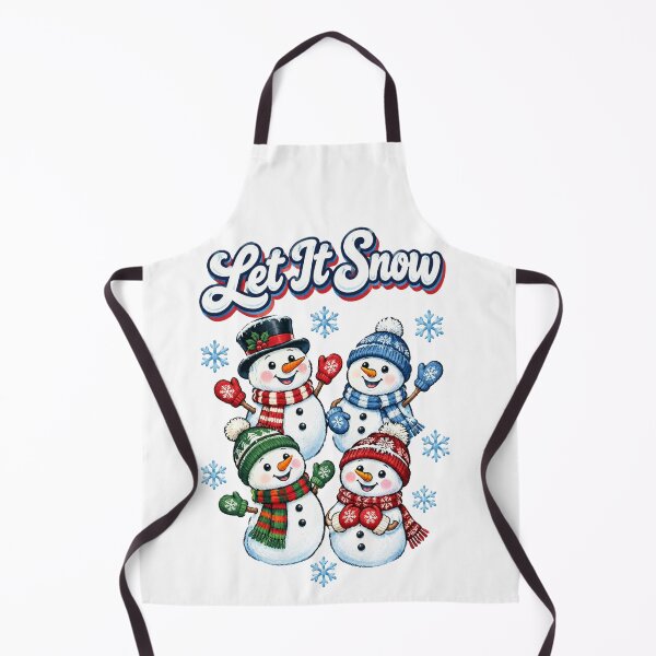 Item preview, Let It Snow Cute Snowmen and Blue Snowflakes Winter Cartoon designed and sold by Cartoon art with a purpose ❤️ Supporting Althea’s friends .