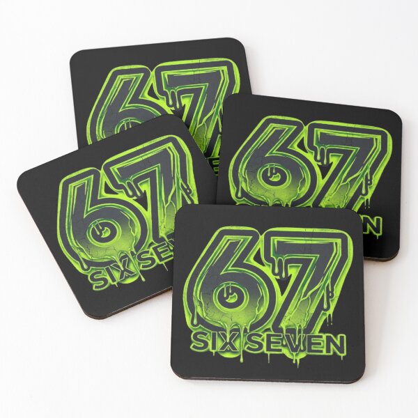 Item preview, Six Seven 67 Slime Drip Streetwear Slang Typography designed and sold by PoleksGraphics.