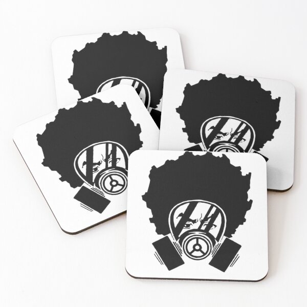 Item preview, Huey Freeman Gas Mask Afro Streetwear designed and sold by Simply kings.