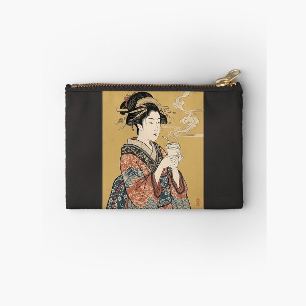 Item preview, Edo Beauty with Coffee Cup - Modern Ukiyo-e Bijin-ga Art designed and sold by カイトラボ.