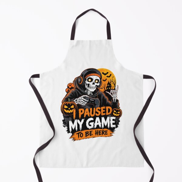 Item preview, I Paused My Game Skeleton Halloween Gamer Art designed and sold by Dmo3HarkoArt.