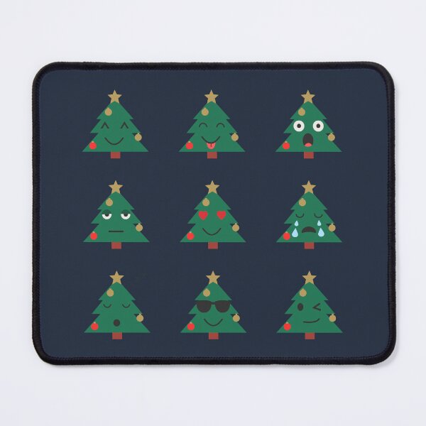 Item preview, Cute Kawaii Christmas Tree Emotions Set designed and sold by OlhaTironArt.