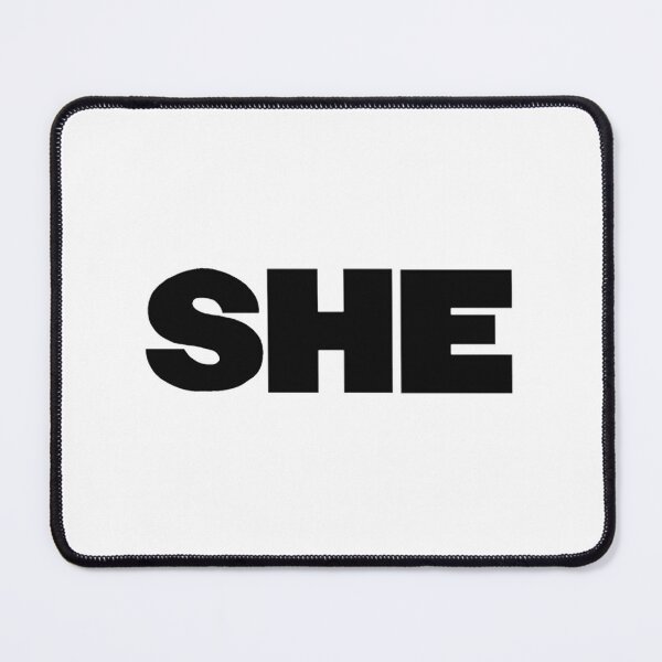Item preview, Elegant Minimalist Design Featuring the Word 'She' in Stylish Typography designed and sold by grubsgamming.