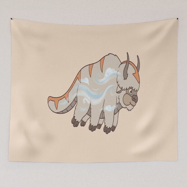 Item preview, Cute Appa Flying Sky Bison Airbending Art designed and sold by Fine-Arts-Lab.