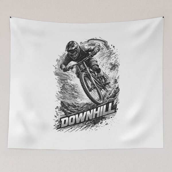 Item preview, Downhill MTB Motivation – Mountain Bike Quote designed and sold by Pineapple-Tree.