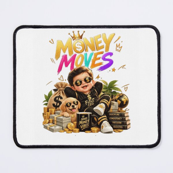 Item preview, Money Moves Chasing Money Not Friends – Cute Money Mindset Baby Butterfly Design designed and sold by GloboStyle Design .