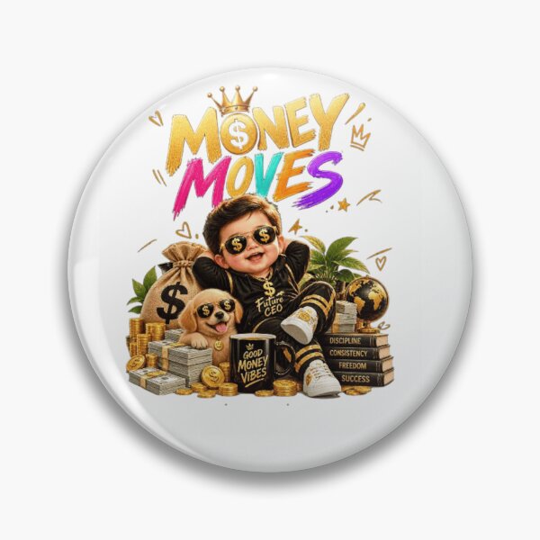 Item preview, Money Moves Chasing Money Not Friends – Cute Money Mindset Baby Butterfly Design designed and sold by GloboStyle Design .